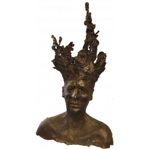 flåde Luftfart sår 46. Min indre svinehund, Skulptur af kobber af Jens Galschiøt, 59x24cm 8/20  - Skulptur i kobber - Kunstgalleri
