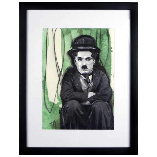 10.Terese-Andersen-Painting-A4 ramme-43x33cm-Charlie-Chaplin