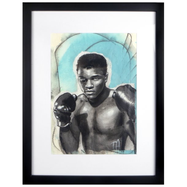 13.Terese-Andersen-Painting-A4 ramme-43x33cm-Muhammad-Ali